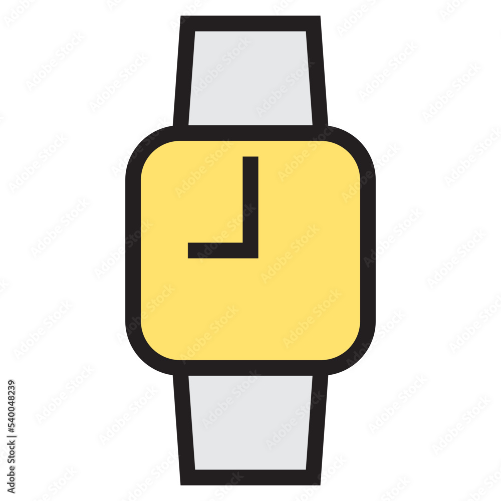 Smart watch color line style icon Smart watch color line style icon