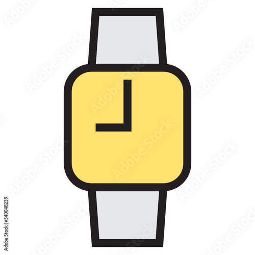 Smart watch color line style icon