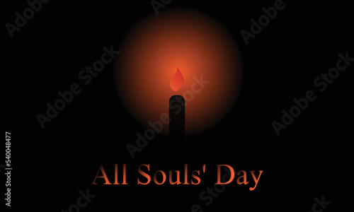 all souls day theme. Perfect for posters, templates, banners, campaigns and greeting cards.
