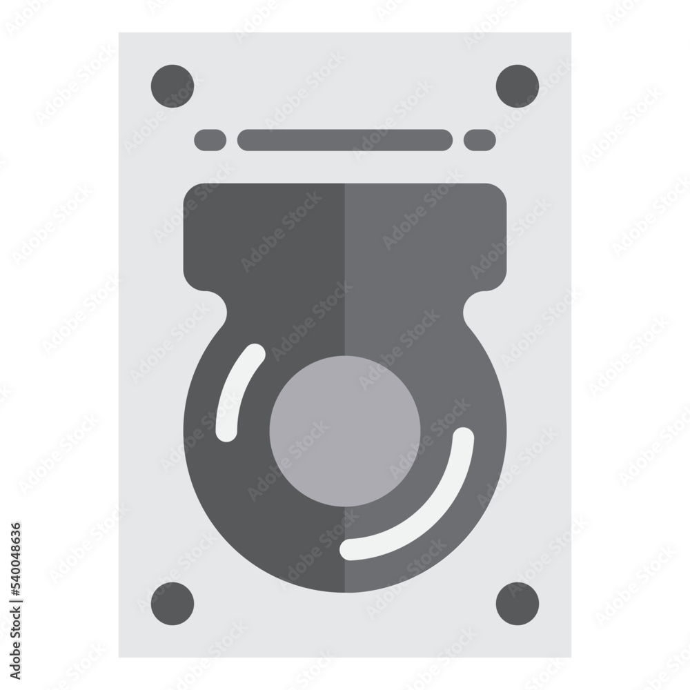 Harddisk flat style icon Harddisk flat style icon