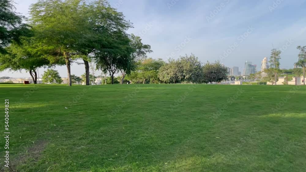 Katara Cultural Village Garden in Doha, Qatar. The picture was taken in the morning Katara Cultural Village Garden in Doha, Qatar. The picture was taken in the morning