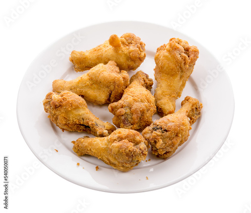 fried chicken wings isolated and save as to PNG file