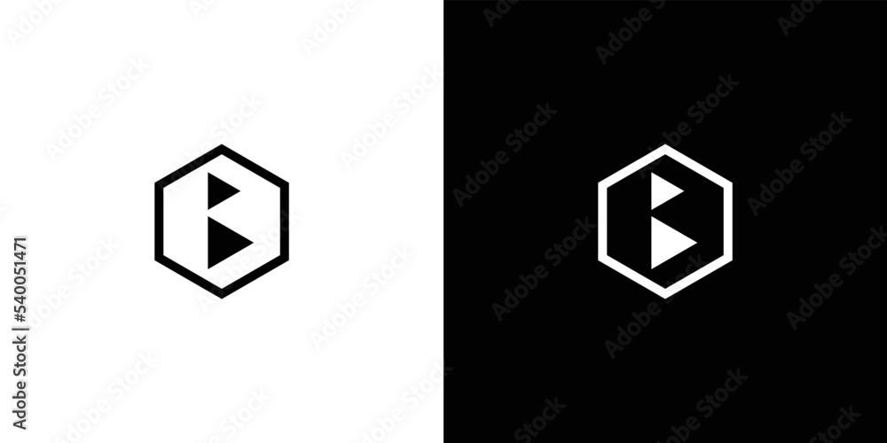 Modern and unique letter B initials logo design 2 Modern and unique letter B initials logo design 2