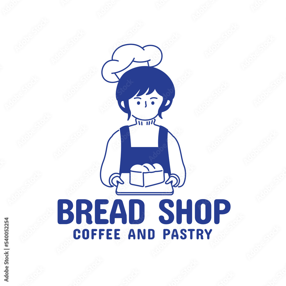 Retro Minimalist Line Art Mascot Coffee Shop with Japanese style Logo Retro Minimalist Line Art Mascot Coffee Shop with Japanese style Logo