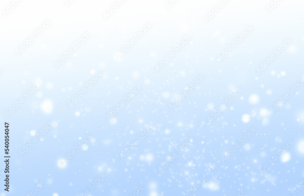 blurry snowflakes on a blue background. Abstract winter background blurry snowflakes on a blue background. Abstract winter background