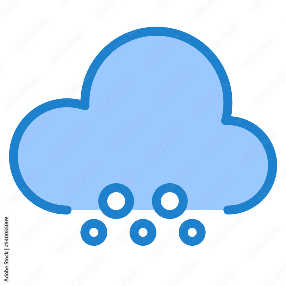 Snowy blue style icon Snowy blue style icon