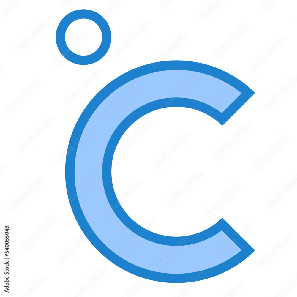Thermometer blue style icon Thermometer blue style icon