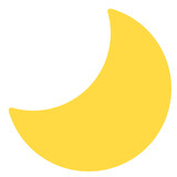 Moon flat style icon