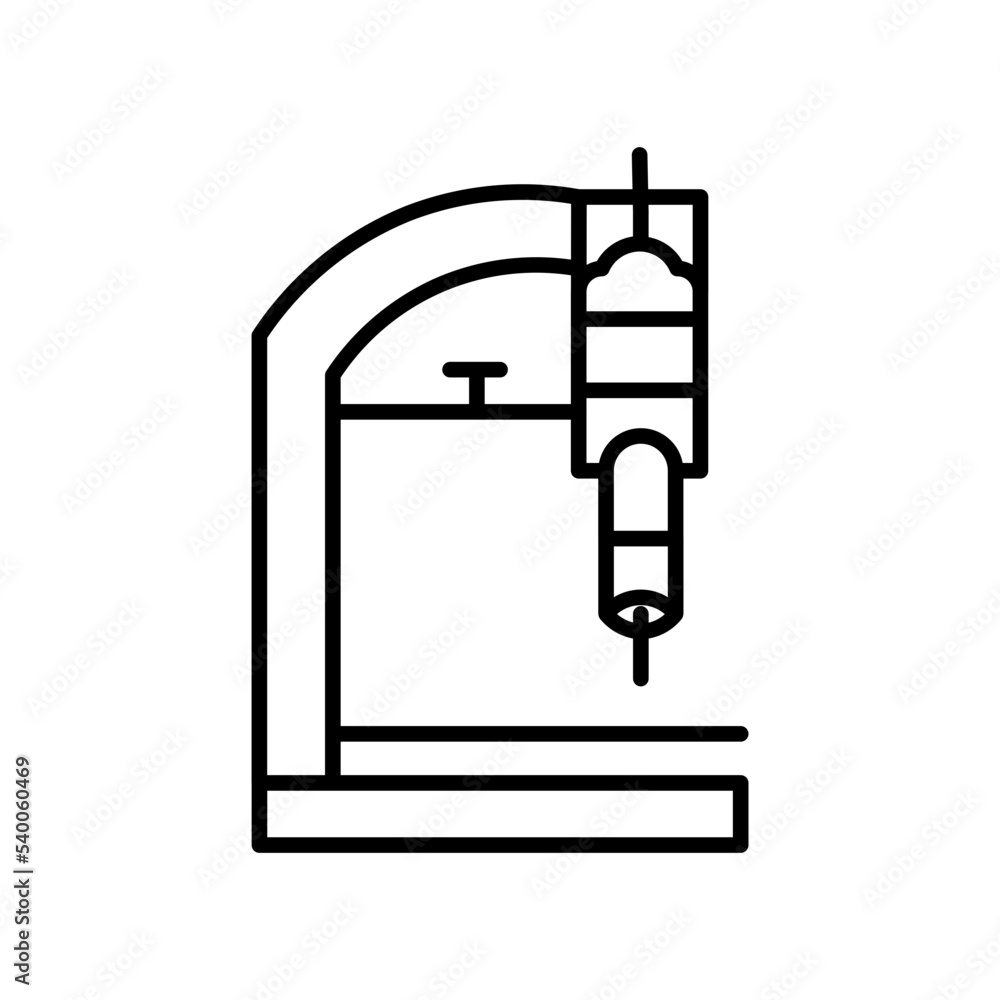 microscope line icon microscope line icon