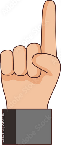 Pointing hand Illustration