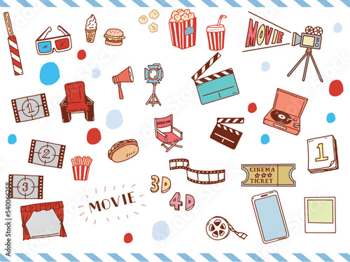 白黒、モノトーン、線画のイラスト(手書き、オシャレ、雑誌、ファッション、映画、レコード) Black and white, monotone, and line drawing illustrations.Handwriting, fashion, magazines, fashion, movies, records.