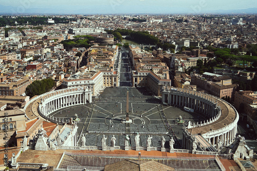 Aerial photo of Rome from St. Peter's Basilica