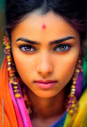 portrait of an indian woman - generative ai