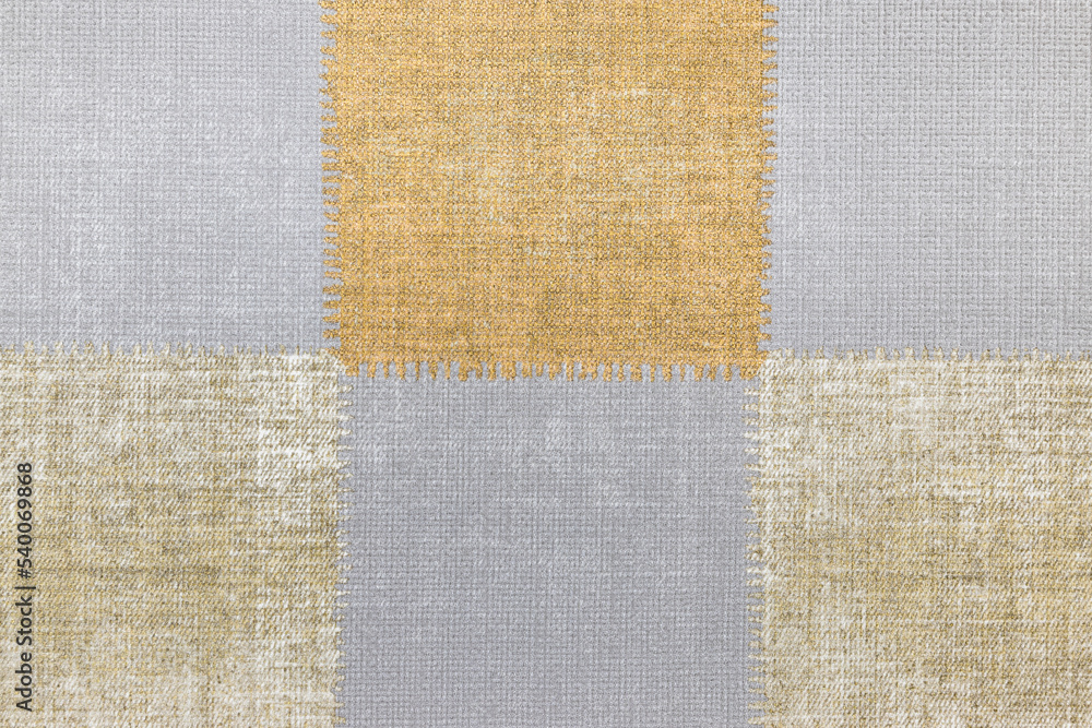 Fototapeta premium Linen wallcovering texture with randomly spaced horizontal stripes of different thicknesses structure