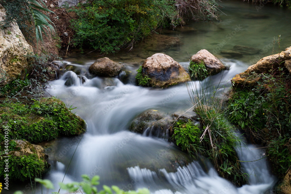 Idyllic natural area in the interior of the Region of Murcia, the Salto del Usero in Bullas	
