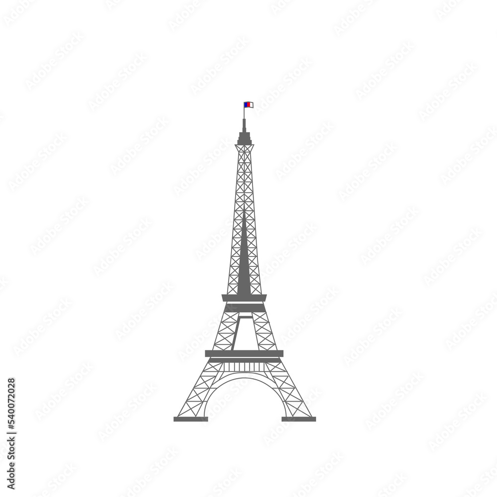 eiffel tower isolated
