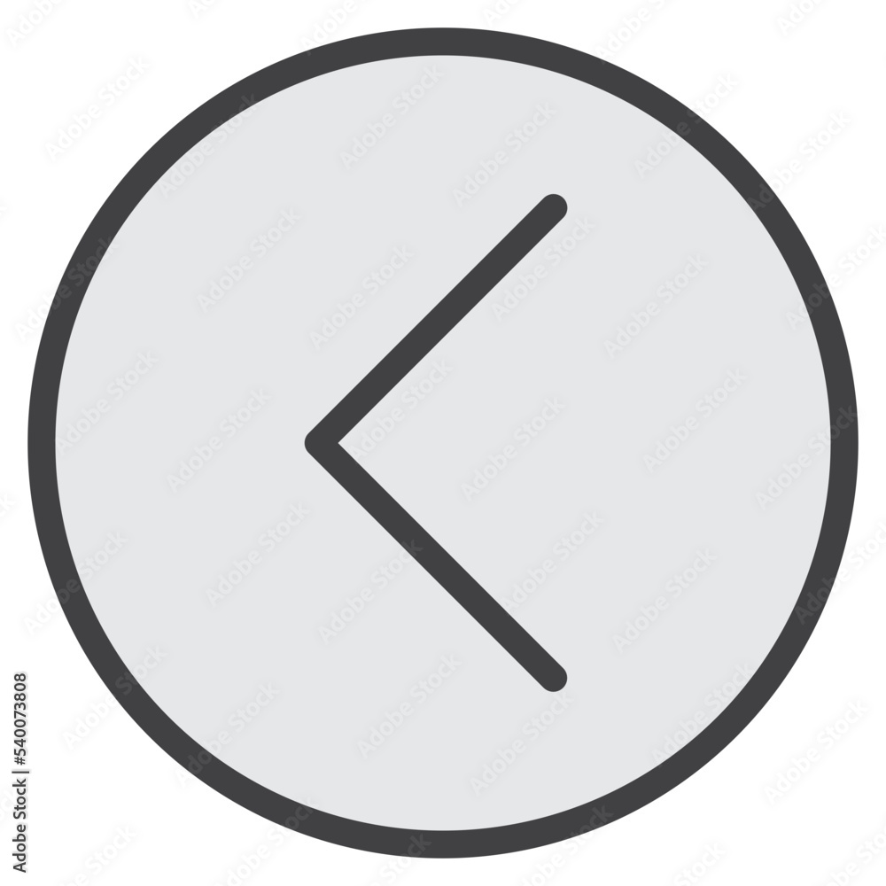 Left alow color line style icon Left alow color line style icon