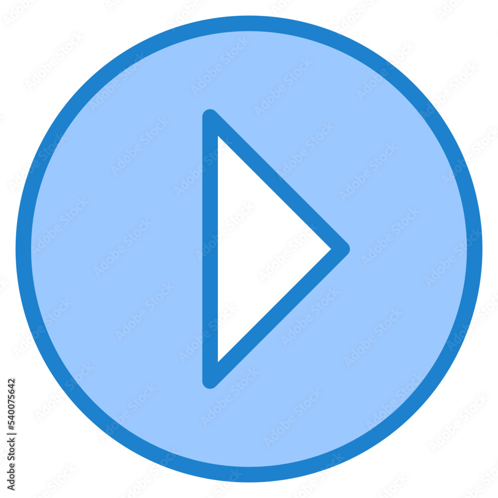 Play blue style icon Play blue style icon