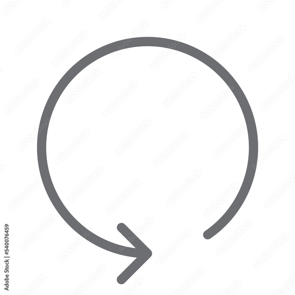 Curcular arrow color line style icon Curcular arrow color line style icon