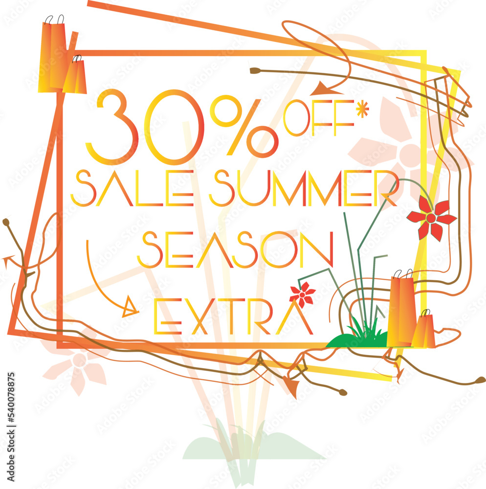 Extra sale 30% Summer Season Poster or Banner Promotions for Marketing online. Flash Sale Campaign. Artwork Stroke. Shopping now Extra sale 30% Summer Season Poster or Banner Promotions for Marketing online. Flash Sale Campaign. Artwork Stroke. Shopping now