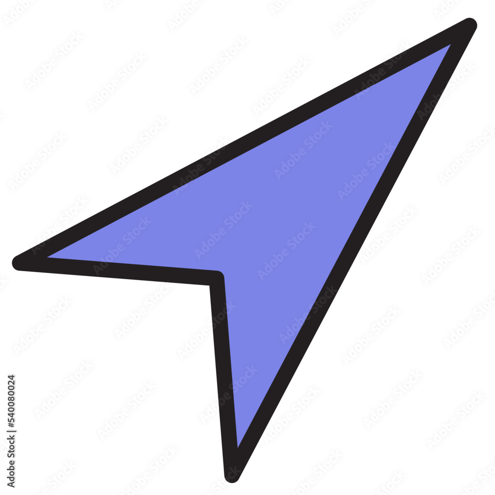 Pointer color line style icon Pointer color line style icon