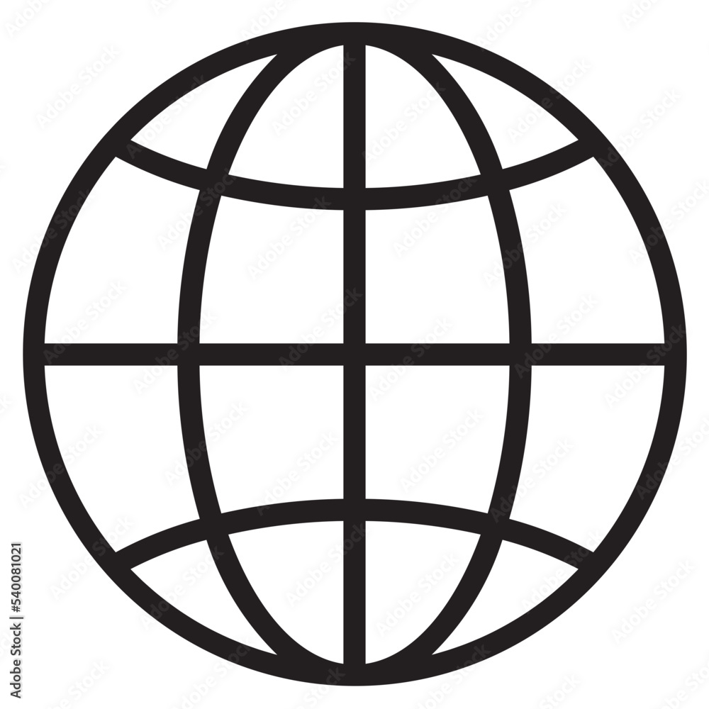 Internet outline style icon Internet outline style icon