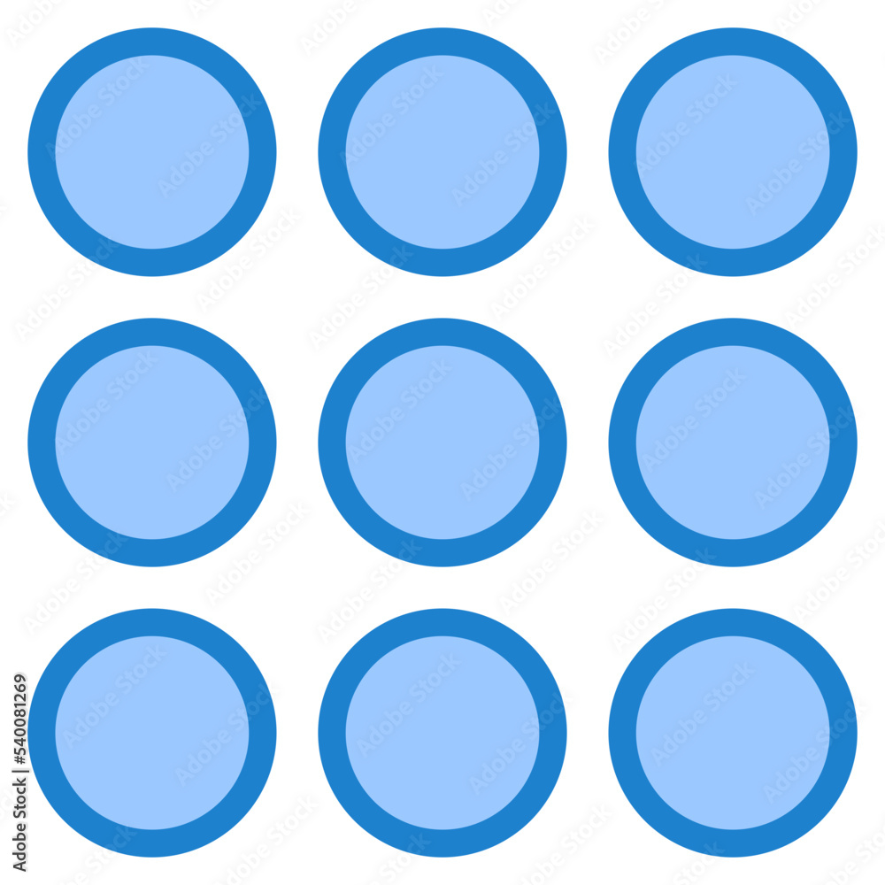 Menu blue style icon Menu blue style icon