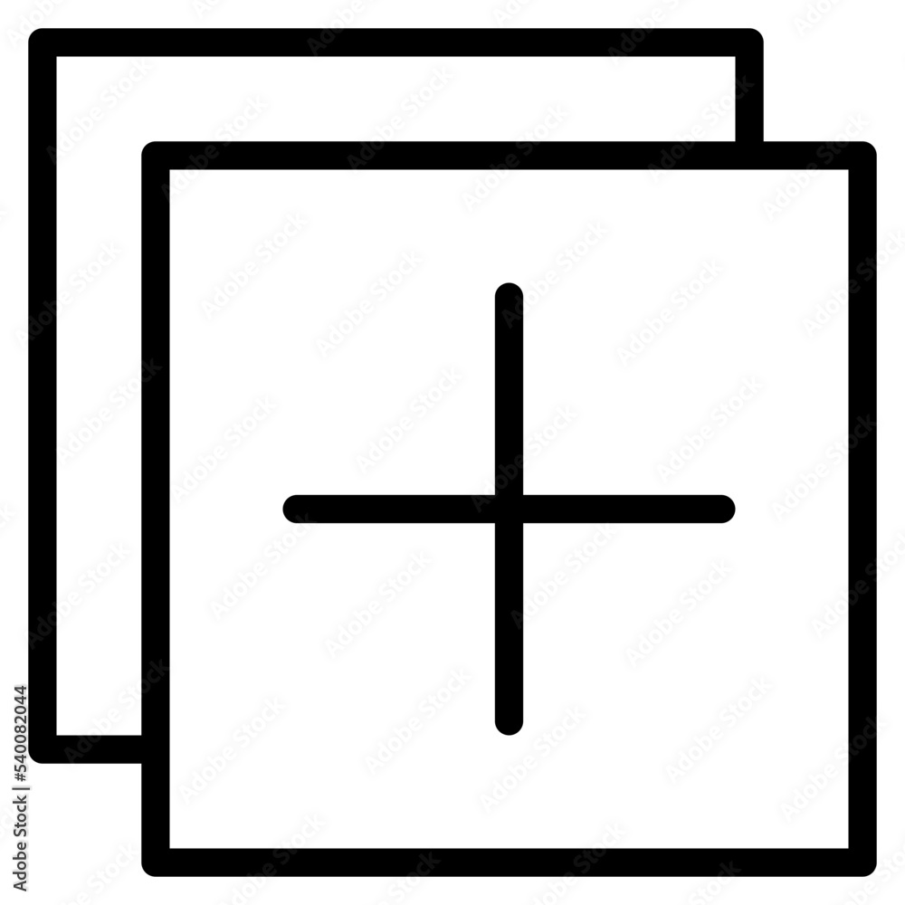 Obraz premium Add outline style icon