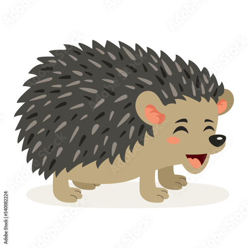 Cartoon Illustration Of A Hedgehog