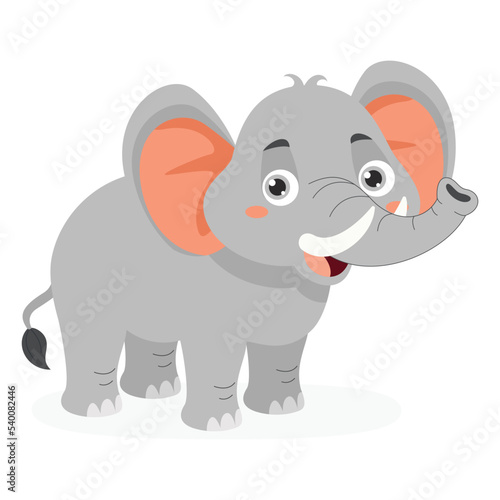 Cartoon Illustration Of An Elephant