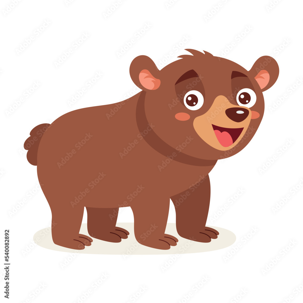 Cartoon Illustration Of A Bear