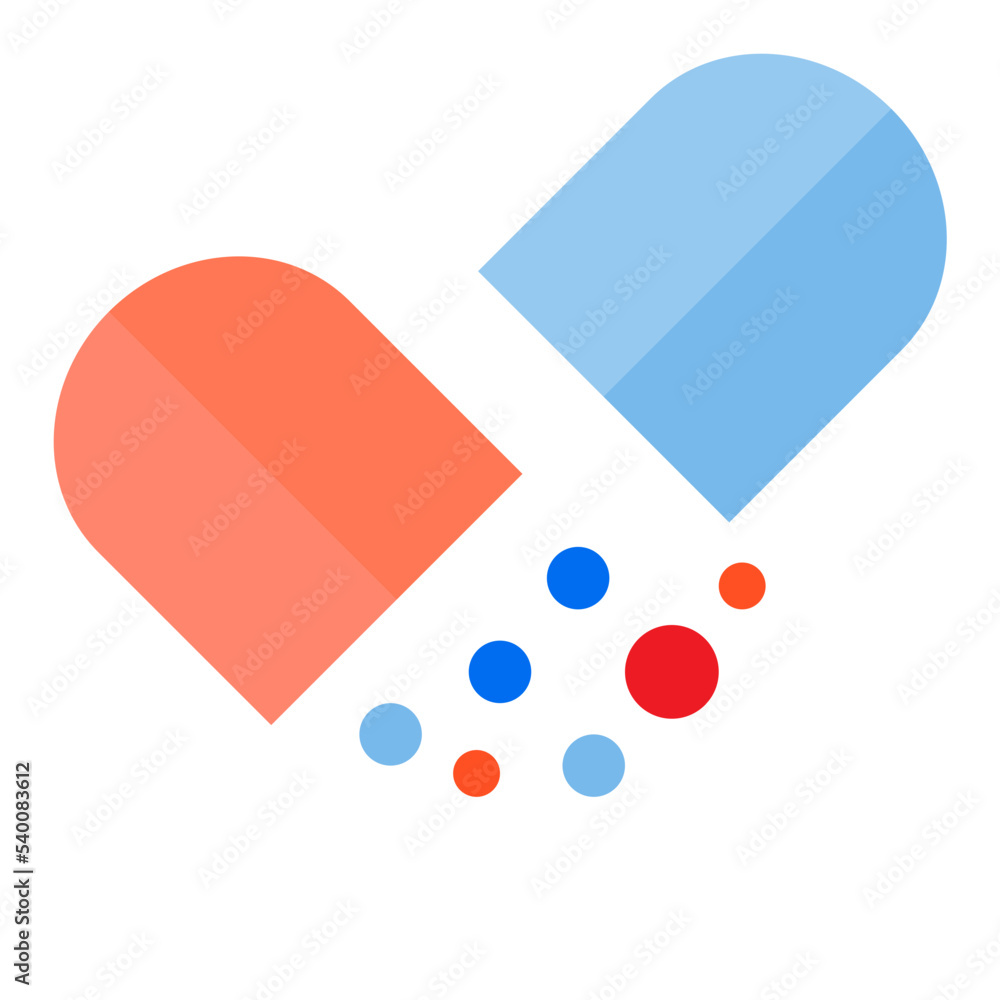 Antibiotic flat style icon