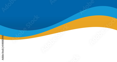 light blue and yellow gradient wave background transparent png