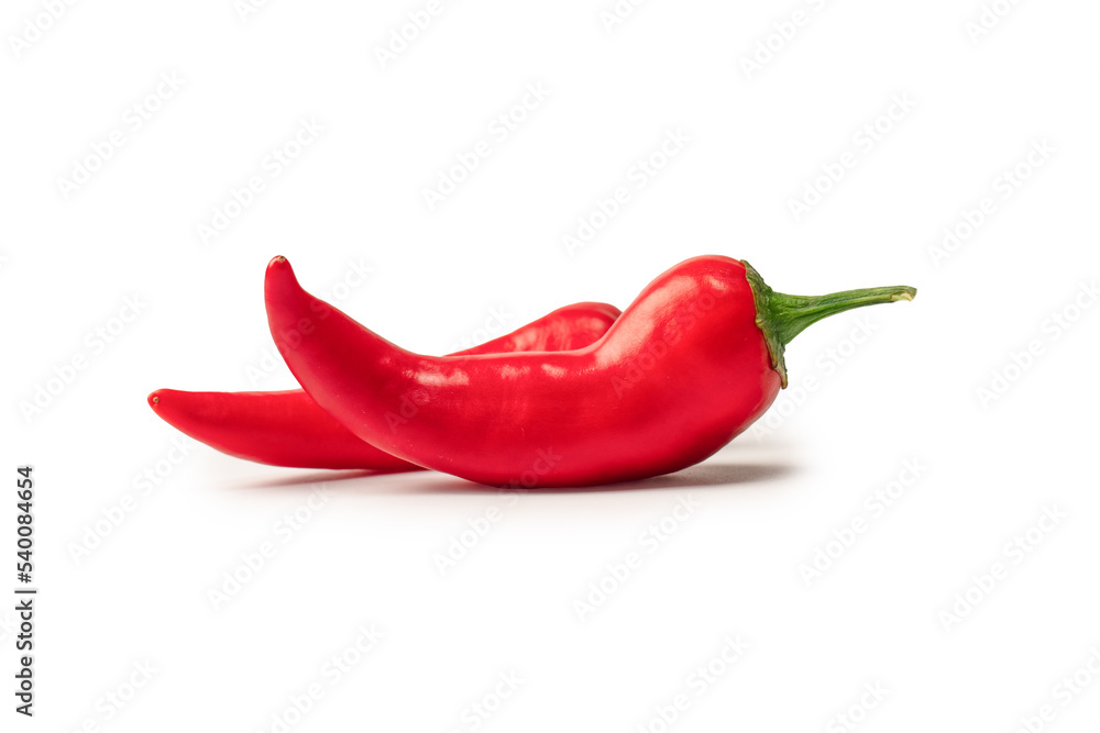 Red hot chili pepper isolated on a white background. Red hot chili pepper isolated on a white background.