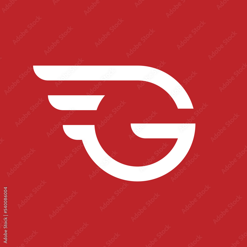 Initial Letter G logo with arrow for Movers Initial Letter G logo with arrow for Movers