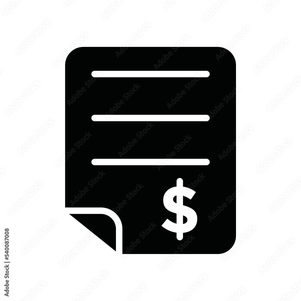 bill icon design vector template bill icon design vector template