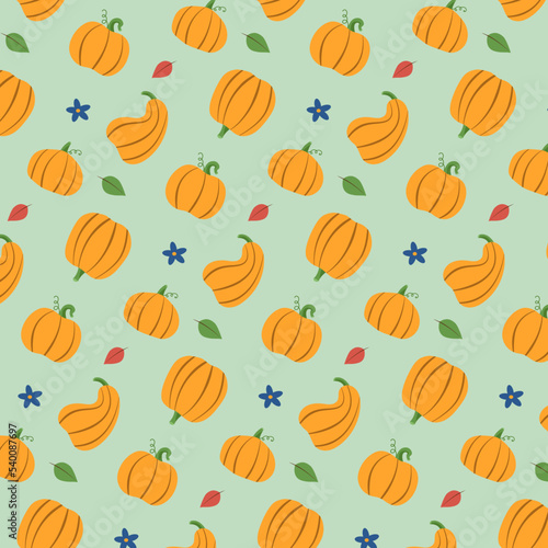 Seamless autumn element pattern