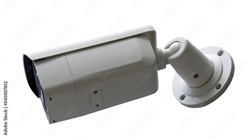 Spherical IP security camera on white Spherical IP security camera on white