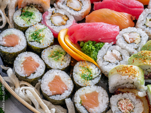 Sushi, Maki, and Nigiri