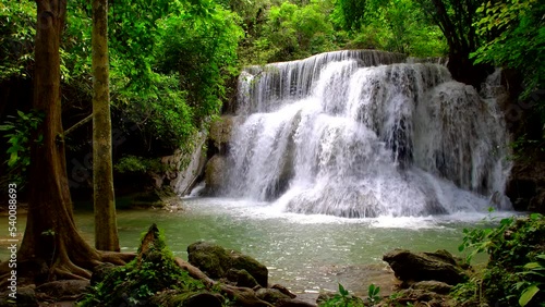 Huai Mae Khamin Waterfall in Thailand photo