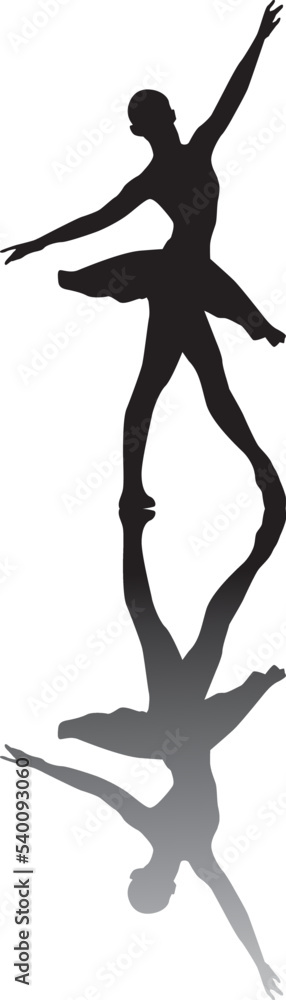 Fototapeta premium ballerina dancer silhouette