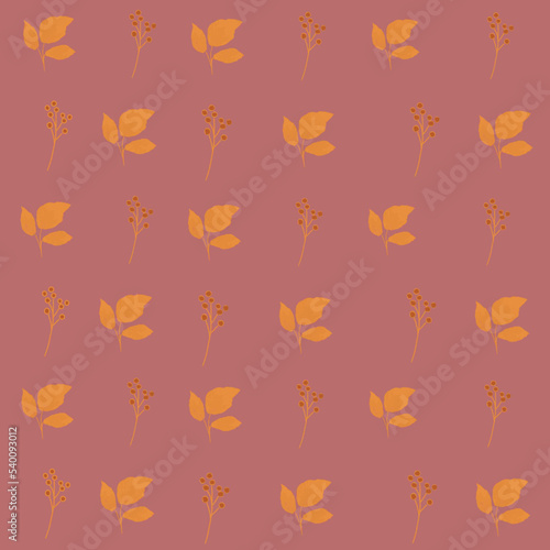 Wallpaper Mural seamless pattern with autumn leaves Torontodigital.ca