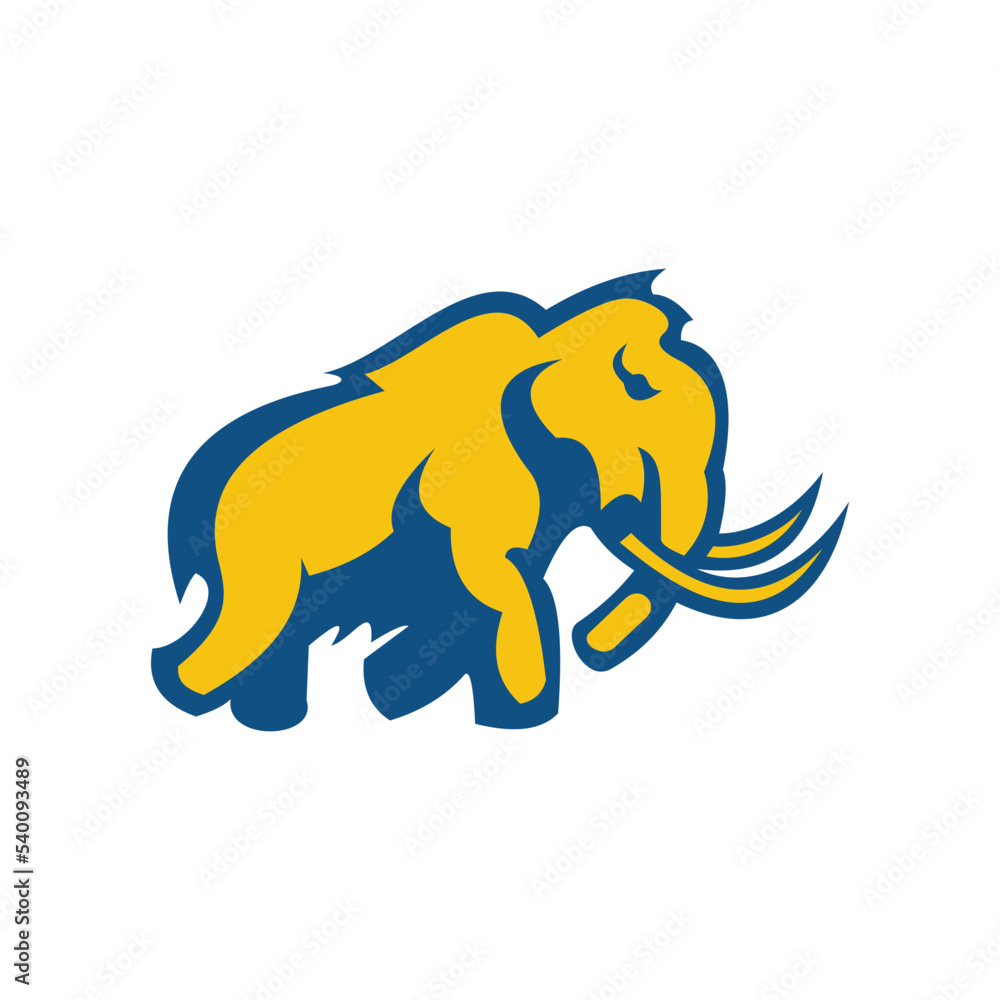 Fototapeta premium mammoth logo for your business , simple clean logo