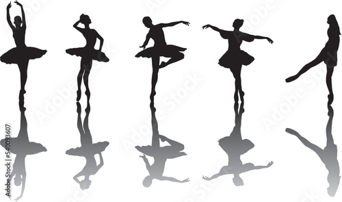 ballet dancer silhouettes