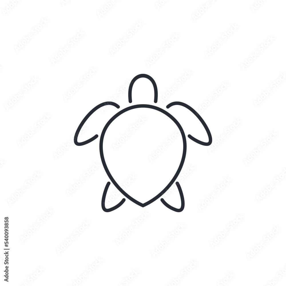 Turtle Icon / Vector - In Line / Stroke Design Turtle Icon / Vector - In Line / Stroke Design