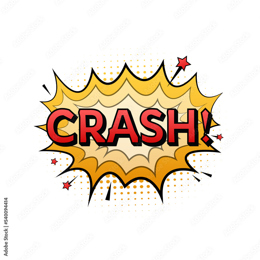 Comic speech bubbles with text crash. Symbol, sticker tag, special offer label, advertising badge. Vector stock illustration Comic speech bubbles with text crash. Symbol, sticker tag, special offer label, advertising badge. Vector stock illustration