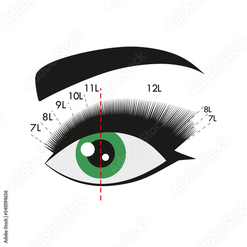 Soft fox effect. Eyelash extension. Instruction. Procedure. Eyelash type and shape. Green eye. Tutorial.