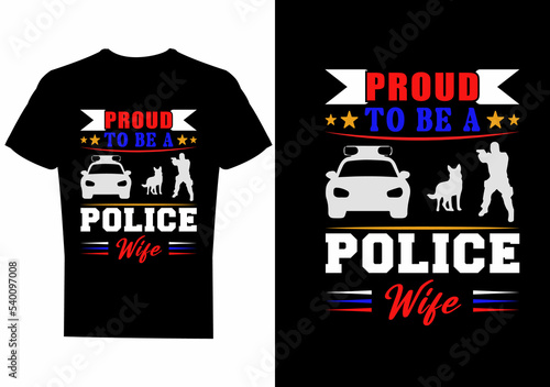 USA Police T-shirt Design
 photo