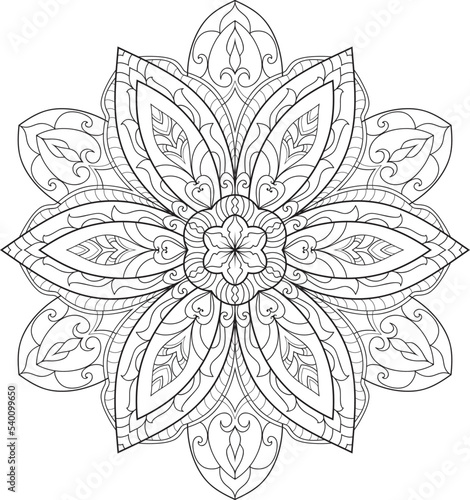 Mandalas for coloring book color pages.Anti-stress coloring book page for adults.
