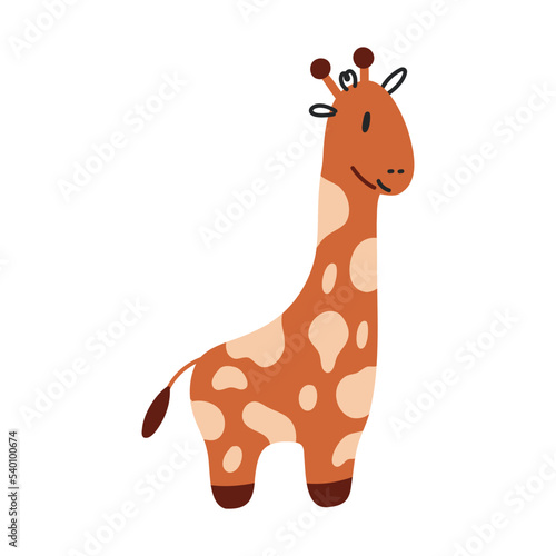 Boho Giraffe soft toy. Boho Baby Nursery Scandinavian Neutral Decor Element. Baby Shower Minimalist Clipart for Newborn
